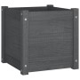 Pflanzgefäß aus massivem Kiefernholz grau 40x40x40 cm von vidaXL, Töpfe und Pflanzgefäße - Ref: Foro24-810538, Preis: 48,00 €...