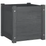 Solid gray pine wood planter 40x40x40 cm by vidaXL, Pots and planters - Ref: Foro24-810538, Price: 47,34 €, Discount: %