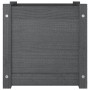 Pflanzgefäß aus massivem Kiefernholz grau 40x40x40 cm von vidaXL, Töpfe und Pflanzgefäße - Ref: Foro24-810538, Preis: 48,00 €...