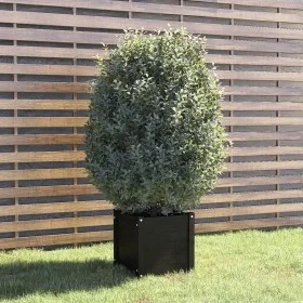 Solid black pine wood planter 40x40x40 cm by vidaXL, Pots and planters - Ref: Foro24-810542, Price: 40,29 €, Discount: %