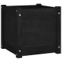 Jardinera de madera maciza de pino negro 40x40x40 cm de vidaXL, Maceteros y jardineras - Ref: Foro24-810542, Precio: 40,81 €,...