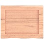 Estante pared madera roble tratada marrón claro 40x30x(2-6) cm
