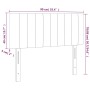 LED-Kopfteil aus dunkelgrünem Samt, 90 x 5 x 78/88 cm von vidaXL, Kopf- und Fußteile - Ref: Foro24-3121889, Preis: 52,09 €, R...