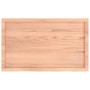 Estante pared madera roble tratada marrón claro 100x60x(2-6) cm