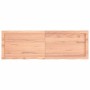 Estante pared madera roble tratada marrón claro 120x40x(2-4) cm