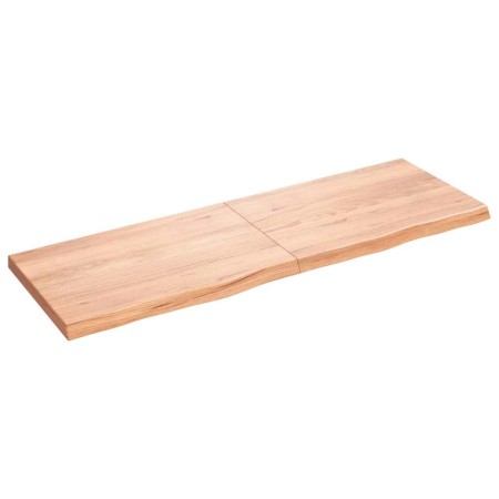 Estante pared madera roble tratada marrón claro 180x60x(2-6) cm en Estantes y estanterías | Comprar online en Foro24