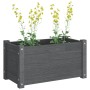 Solid gray pine wood planter 60x31x31 cm by vidaXL, Pots and planters - Ref: Foro24-810708, Price: 45,16 €, Discount: %