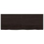 Estante pared madera roble tratada marrón oscuro 160x60x(2-4)cm