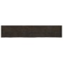 Estante pared madera roble tratada marrón oscuro 200x40x(2-6)cm