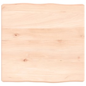 Tablero de mesa madera maciza borde natural 40x40x(2-6) cm Tablero de mesa madera maciza borde natural 40x40x(2-6) cm