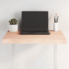 Tablero de mesa madera maciza borde natural 60x50x(2-4) cm Tablero de mesa madera maciza borde natural 60x50x(2-4) cm