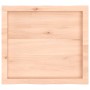 Tablero de mesa madera maciza borde natural 60x50x(2-4) cm