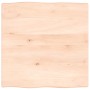 Tablero de mesa madera maciza roble borde natural 60x60x2 cm en Tableros para mesas | Comprar online en Foro24