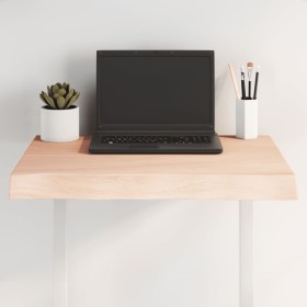 Tablero de mesa madera maciza borde natural 60x60x(2-6) cm Tablero de mesa madera maciza borde natural 60x60x(2-6) cm