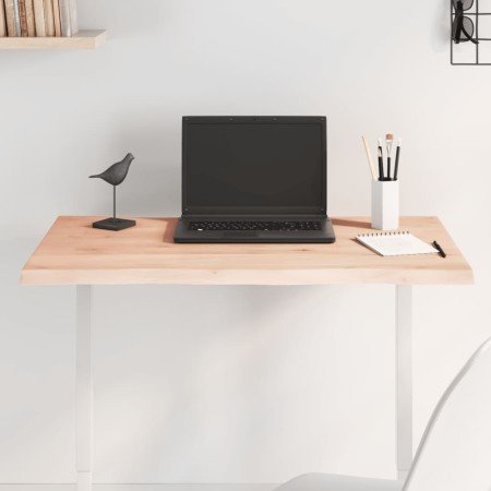Tablero de mesa madera maciza roble borde natural 80x50x2 cm en Tableros para mesas | Comprar online en Foro24