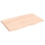 Tablero de mesa madera maciza roble borde natural 80x50x2 cm en Tableros para mesas | Comprar online en Foro24