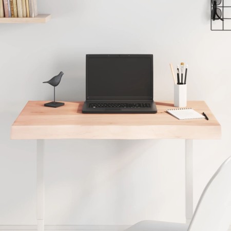 Tablero de mesa madera maciza borde natural 80x50x(2-6) cm en Tableros para mesas | Comprar online en Foro24