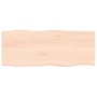Tablero de mesa madera maciza borde natural 100x40x(2-6) cm