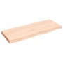 Tablero de mesa madera maciza borde natural 100x40x(2-6) cm