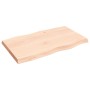 Tablero de mesa madera maciza borde natural 100x60x(2-6) cm en Tableros para mesas | Comprar online en Foro24
