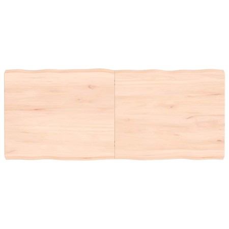 Tablero de mesa madera maciza borde natural 120x50x(2-6) cm