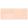 Tablero de mesa madera maciza borde natural 120x50x(2-6) cm