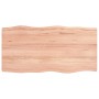 Tablero mesa madera tratada borde natural marrón 100x50x(2-4)cm en Tableros para mesas | Comprar online en Foro24