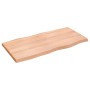 Tablero mesa madera tratada borde natural marrón 100x50x(2-4)cm en Tableros para mesas | Comprar online en Foro24