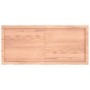 Tablero mesa madera tratada borde natural marrón 120x50x(2-4)cm