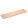 Tablero mesa madera tratada borde natural marrón 140x40x(2-4)cm en Tableros para mesas | Comprar online en Foro24