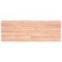 Tablero mesa madera tratada borde natural marrón 140x50x(2-4)cm en Tableros para mesas | Comprar online en Foro24