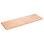 Tablero mesa madera tratada borde natural marrón 140x50x(2-4)cm en Tableros para mesas | Comprar online en Foro24