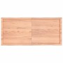 Tablero mesa madera tratada borde natural marrón 140x60x(2-6)cm