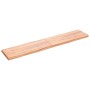 Tablero mesa madera tratada borde natural marrón 200x40x(2-6)cm en Tableros para mesas | Comprar online en Foro24