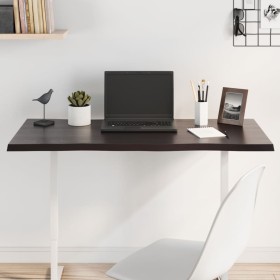 Tablero mesa madera tratada roble borde vivo marrón 100x40x2 cm Tablero mesa madera tratada roble borde vivo marrón 100x40x2 cm