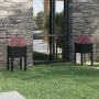 2 solid black pine wood planters 40x40x70 cm by vidaXL, Pots and planters - Ref: Foro24-810798, Price: 45,12 €, Discount: %