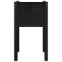 Pflanzgefäße 2 Einheiten massives Kiefernholz schwarz 40x40x70 cm von vidaXL, Töpfe und Pflanzgefäße - Ref: Foro24-810798, Pr...