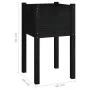 2 solid black pine wood planters 40x40x70 cm by vidaXL, Pots and planters - Ref: Foro24-810798, Price: 45,12 €, Discount: %