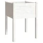 Jardinera de madera maciza de pino blanco 50x50x70 cm de vidaXL, Maceteros y jardineras - Ref: Foro24-810801, Precio: 31,45 €...