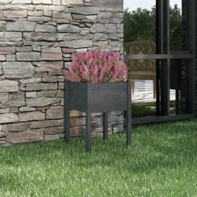 Solid gray pine wood planter 50x50x70 cm by vidaXL, Pots and planters - Ref: Foro24-810803, Price: 31,45 €, Discount: %