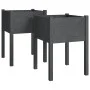 Planters 2 pcs solid gray pine wood 50x50x70 cm by vidaXL, Pots and planters - Ref: Foro24-810804, Price: 54,69 €, Discount: %