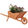 Jardinera con forma de carretilla madera de abeto 128x45,5x43cm