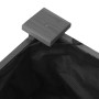 Jardinera con forro madera maciza de abeto gris 118x59x76 cm