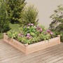 Jardinera arriate con forro madera maciza abeto 120x60x25 cm en Maceteros y jardineras | Comprar online en Foro24