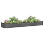 Jardinera arriate con forro madera abeto gris 240x45x25 cm