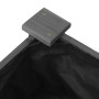 Jardinera arriate con forro madera abeto gris 240x45x25 cm