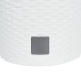 Macetero con interior extraíble PP ratán blanco 15/15,3 L en Maceteros y jardineras | Comprar online en Foro24