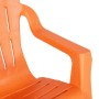Sillas jardín niños 2 uds aspecto madera PP naranja 37x34x44 cm en Sillas de jardín | Comprar online en Foro24