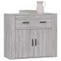 Sonoma gray plywood sideboard 80x33x70 cm by vidaXL, Sideboards - Ref: Foro24-816574, Price: 94,28 €, Discount: %