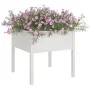 Solid white pine wood planter 70x70x70 cm by vidaXL, Pots and planters - Ref: Foro24-810811, Price: 41,02 €, Discount: %